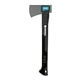Gardena Hacha universal 1000 A: hacha pequeña para talar árboles pequeños, entresacar y cortar leña, recubrimiento especial, Estándar, Longitud: 45 cm, Peso total: 1000 g