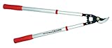 Tijera de Poda a 2 Manos Telescópica Pruning 0345 - Ajuste Manual - Empuñadura Bimaterial - Corte Bypass Muy Preciso - Ultraligera - Tijera de Jardinería Fabricada con Aluminio Forjado - Altuna