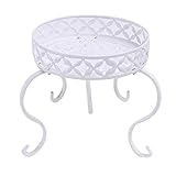 wangxike Estantería para Macetas Soporte para Plantas de Metal, Decorativa Plantas Exterior Interior Balcón Jardín - 33 x 25,5 x 25cm