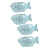 Yardwe 4 Piezas De Gres Maceta Transpirable Cactus Maceta De Pescado Maceta Esculenta Maceta De Interior Macetas De Interior para Plantas Mini Plantas Suculentas Pequeños Soportes De