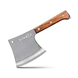 SHI BA ZI ZUO Cuchillo de carnicero de alta resistencia Cuchillo para cortar huesos Cuchillo para cortar huesos de acero inoxidable, Cuchillo de chef chino Cuchillo de carnicero Cuchillo de hacha