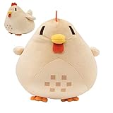 Rianpesn Valley Blue Chicken Pillow Plush, Stardew Valley Chicken Plush, Chubby Soft Plushes Doll, Easter Cute Stuffed Animal Figure Pillows, Decoration, Boy Girl