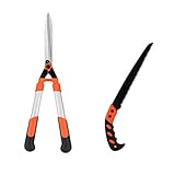 Tijeras de podar Hedge Shears, de acero al carbono de la planta Tijeras de podar, podadoras de césped, Tijeras de mango largo, Jardín Tijeras, las plantas verdes, guantes Bypass Tijeras de podar