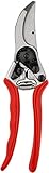 FELCO 11 Tijera de podar (corte ø 25 mm, tijera de podar longitud 210 mm, mango ergonómico, tijera de podar para manos grandes, tijera con ranura para zumo)