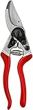 FELCO 8 Tijeras de podar (corte ø 25 mm, longitud 210 mm, tijeras de podar para diestros, mangos de aluminio, ergonómicas, tijeras con amortiguador)