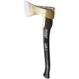RZT Hacha de 70 CM, Hacha de Leña, Hacha Supervivencia, Profesional con Empuñadura TPR ergonómica, Hacha Profesional, Hacha Pequeña, Hacha de 70CM
