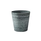 Maceta de Gran tamaño, macetas para Plantas de jardín, Maceta Redonda de plástico de Cemento de imitación, Adecuada para bonsáis, árboles frutales (Color: Azul, tamaño: 22 * 22 * 22 cm) (Verde 26,5 *