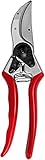 FELCO 2 Tijeras de podar (corte ø 25 mm, para manos grandes, longitud 215 mm, con ranura para zumo, mangos ergonómicos)