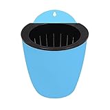 eexuujkl Maceta para Colgar en la Pared Que Ahorra Espacio con Sistema de autorriego Muti-Size ABS Autorriego Ahorro de Espacio Durable para, Azul, 11 * 11cm