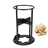 Cortador de madera manual Kamanan Ø19 cm Quick Leña Spalter Holzspalter Leña portátil Split Tool Negro Simple Log Splitter für Campingplatz Zuhause Innen- und Außenbereich (Typ C)