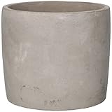 KOTARBAU Maceta cilindrica de hormigón de 13 cm, Tiesto Decorativo para Flores y Plantas, Macetero de Cemento Redondo para Interiores, Sin estempado, Diseño Minimalista, Gris