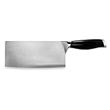 Ken Hom KH511 Macheta de Cocina Acero Inoxidable 18cm, Excellence, Cuchillo de Chef Asiático Profesional, Apto Para Lavavajillas