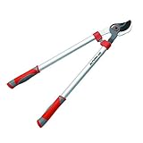 Altuna - Tijera de Podar a Dos Manos Pruning J442 - Con Sistema de Desmultiplicación - Empuñadura Bimaterial - Corte Bypass - Tijera de Jardinería Fabricada con Aluminio Reforzado - Altuna
