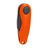 Uxsiya Tijeras Plegables para Aparejos de Pesca, Cortador de Hilo de Pescar Acuminado con Forma de Camarón para Cortar Hilo para Amantes de la Pesca (2#Naranja)