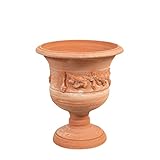 Biscottini Macetas terracota grandes 40x35x35 cm | Macetas exterior grandes | Macetas barro grandes | Maceta grande