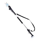 HUIOP Varilla telescópica plegable de acero de alto carbono, soporte para tijeras de podar eléctricas, barras de extensión de corte de ramas altas de 1,5-1,9 m