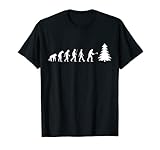 Leñador evolución trabajadores forestales desarrollo hacha forestal Camiseta