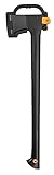 Fiskars Hacha de talar L, Solid, Con funda para transporte, Recubrimiento antiadherente, Hoja de acero/Mango plástico reforzado con fibra de vidrio, Negro/Naranja, A18, Longitud: 65cm, 1,6 kg, 1052045