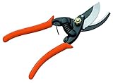 Tijera de Poda a Una Mano Pruning 0751-23 - Ajuste Manual - Corte Bypass para Trabajos de Precisión - Resistente y Muy Ligera - Tijera de Jardinería Fabricada en Acero Forjado - Altuna