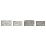 Set de Macetas DKD Home Decor Gris Cemento Blanco (20 x 11 x 10 cm) (23 x 12.5 x 11 cm) (2 pcs)