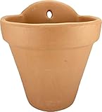 FRANCACOR Maceta Colgante Maceta Colgar Pared Barro Natural 22 cms para Exterior