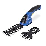 Goodyear - Tijeras cortacésped y arreglasetos batería de Litio 1.5Ah 3.6V. Tijeras de podar eléctricas 2 en 1 1.100 RPM. Hoja de cizalla para arbustos. Hoja de cizalla para Hierba