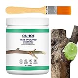 BEINME Pasta para árboles, sellador para Curar heridas árboles, sellador poda para injertos Plantas con Cepillo, Pasta para Cortar heridas bonsái, Agente reparación árboles