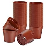 Muzhira Macetas para Semillas, 8cm 10pcs Macetas de Cultivo para Plantas para Al Aire LibreJardín Plantas Plántulas y Semillas