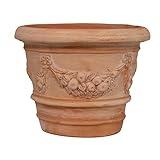 Biscottini Macetas Terracota Grandes 40x40x30 cm | Macetas Exterior Grandes | Macetas Barro Grandes | Maceta Grande