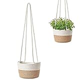 WBYNB Cesta Macetas Cuerda Colgante, Macetas Colgantes Interior, Soporte para Plantas Moderno, Fuerte Decorativo y Resistente Al Desgaste, Adecuado para El Hogar, Interior, Exterior, Sala De Estar