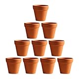 Toyvian 20 Piezas pequeñas macetas pequeñas de Arcilla para Maceta de Flores de Cactus 3 cm