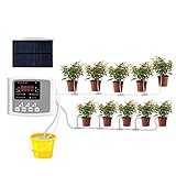 Kit De Riego por Goteo Micro Automático, Dispositivos De Riego De Plantas con Temporizador, Macetas De Riego Automático para Plantas De Interior,Double dunp