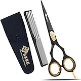 YSCARE Tijeras de Peluqueria Profesional - Tijeras de Peluquero Acero Inoxidable Tijera Barbero para Corte de Pelo 6.5 Pulgadas (Derecha, 5.5)