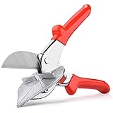 Favengo Cortador de Inglete 45-135 ° Cortador Angulos Madera Tijeras Ingletadoras Tijeras de Corte Cortador de Madera Tijeras con Fundas Ergonómicas para Cortar Hilos Plastico Madera