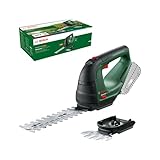 Tijeras con batería Bosch AdvancedShear 18 V-10 (sin batería, sistema de 18 voltios, corta hasta 85 m² por carga de batería, con cuchilla para cortar arbustos y césped, en caja)