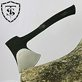 TS Knife BUCHERON 295 Hacha táctica | Longitud de la Hoja: 14,7cm | Hacha táctica de Supervivencia para Aventuras de Supervivencia