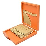 INGVY Bolsa de peluquería, tijeras de corte de pelo, caja de almacenamiento de gran capacidad, caja de herramientas de peluquería, organizador de tijeras de cuero impermeable (color: naranja)