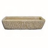 AnaParra Pila - Jardinera Rústica 66x23x19cm. Maceta para Exterior de hormigón-Piedra| Capacidad: 12L. Peso: 25Kg.