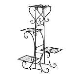 Samger Soporte de Macetas Plantas Metal Soporte De Flores 4 Plantas Bastidor para Macetas para Casa, Jardín, Espectáculo, Parque