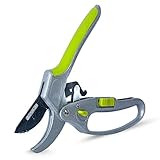 Davaon Pro Tijeras Podar 2 en 1 con Sistema de Trinquete - Modo Trinquete y Corte Único que Brindan Hasta 5 Veces Más Potencia, Herramienta Jardinería Ideal para Podar