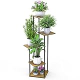 STLOVe Soporte Plantas, 5 Niveles Estante Para Macetas De Plantas, Soporte Para Macetas De Flores, Soporte Para Macetas De Casa, Jardín (Sin Incluir Plantas En Macetas)