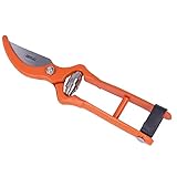 Amig - Tijeras de Poda Especial Vendimia | Hoja de Acero Templado de Alta Resistencia | Corte Bypass | 18 cm | Cómodo y Práctico para Cortar Uvas, Ramas Pequeñas y Tallos | Cierre de Seguridad