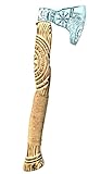 PSK267 - Hacha vikinga forjada a mano de acero de alto carbono con funda de cuero gratis, regalo de cumpleaños
