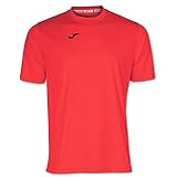 Joma Combi - Camiseta de Manga Corta, Hombre, Naranja (Coral flúor), M