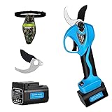 SWANSOFT Tijeras de podar electricas de 35 mm, tijeras de poda bateria progresiva con batería de 2 * 16,8V / 2A, para podar árboles