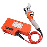 SIERINO Tijeras de Podar Eléctricas Recargables Jardinería Herramientas de Corte de Ramas de árbol da Fruto Cortador Profesional Jardín Pruning Shear Scissors, Naranja 45mm