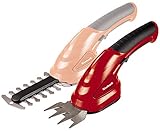 Einhell tijeras de podar césped y arbustos a batería - GC-CG 3.6 Li WT Interruptor de seguridad, cuchilla para cortar césped, cuchilla de tijeras para arbustos, cambio de cuchillas sin herramientas