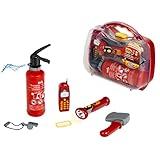 Theo Klein 8984 Fire Fighter Henry Fire Brigade Suitcase I Fire Extinguisher with Spray function, Crowbar, torch and much more I Toys for Children Aged 3 and over
