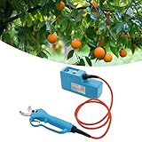 Tijeras de Podar Eléctricas Profesionales, Tijeras de Podar Eléctricas con Mochila, Tijeras para Ramas de árboles Frutales, Tijeras de Podar Eléctricas Tijeras de Podar de Jardín de Alta Velocidad Par