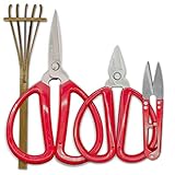R&R SHOP Kit de tijeras de precisión Bonsai – Trimming, Poda de Bonsai, cortes de precisión y pequeñas ramas y raíces, Rakè de Bamboo – Juego de 4